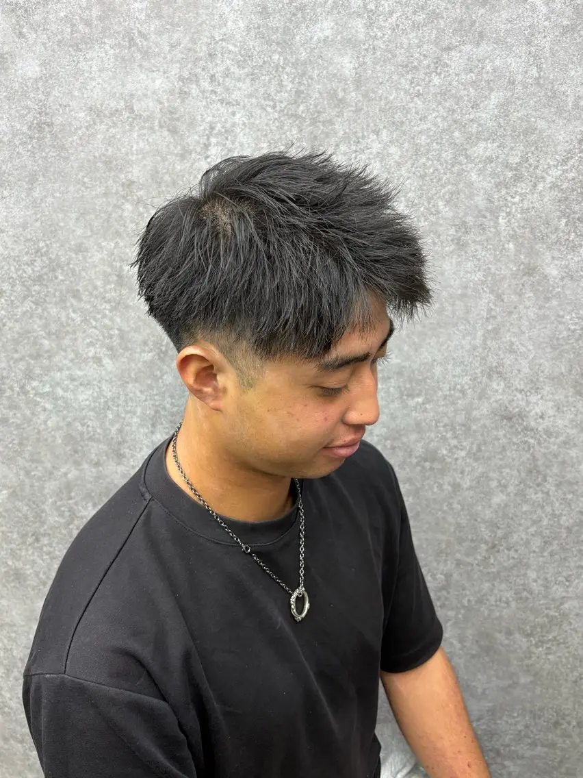 メンズ スパイキーショート センターパート特化 🌹RIO🌹のヘアスタイル