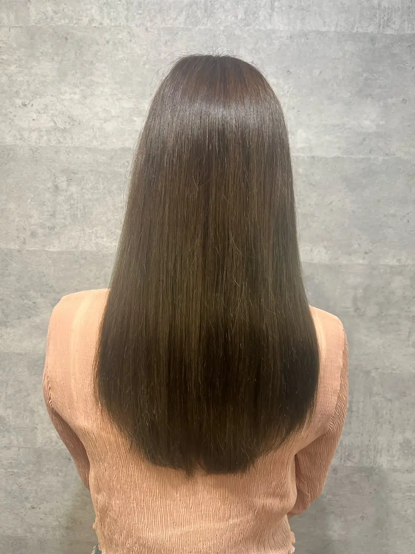 ロング カラー 紫音 cutwells郡山のヘアスタイル