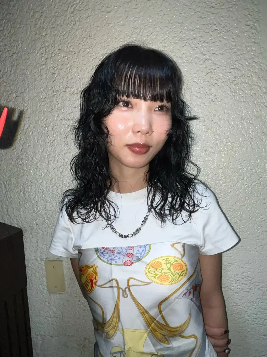 ロング パーマ ロング デジタルパーマ カット パーマ 似合わせパーマ/ 山本銀次郎のヘアスタイル