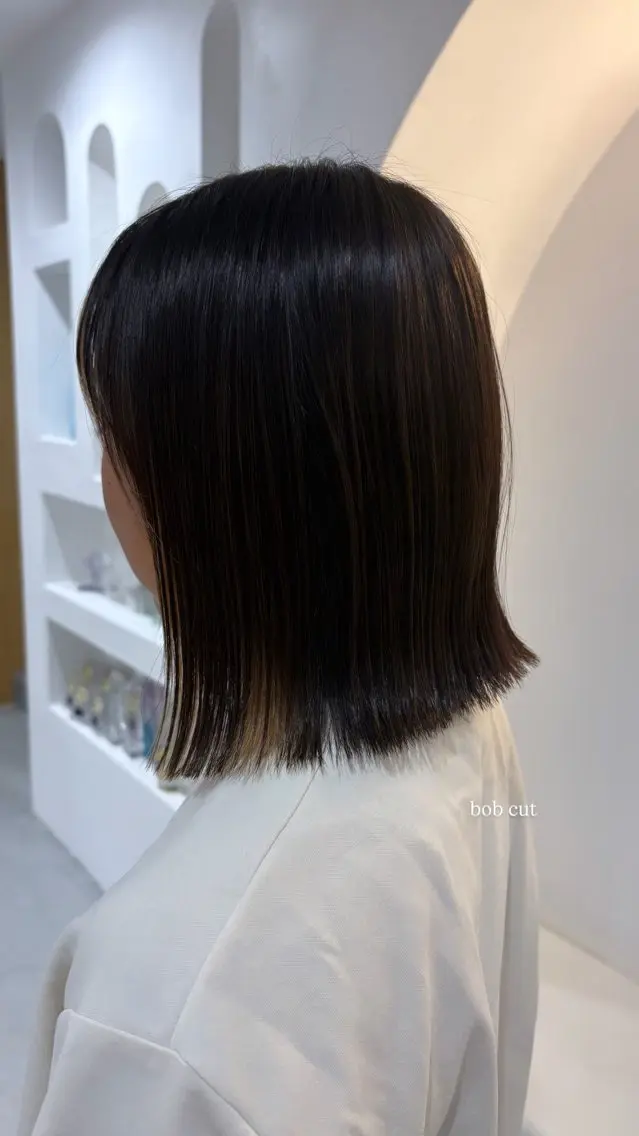 ミディアム ボブ 彦坂 柚羽のヘアスタイル