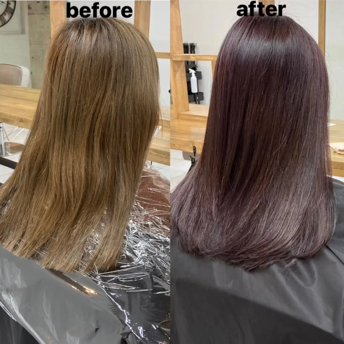 セミロング カラー カット ヘアカラー トリートメント 韓国レイヤーカット★ 小林大樹のヘアスタイル