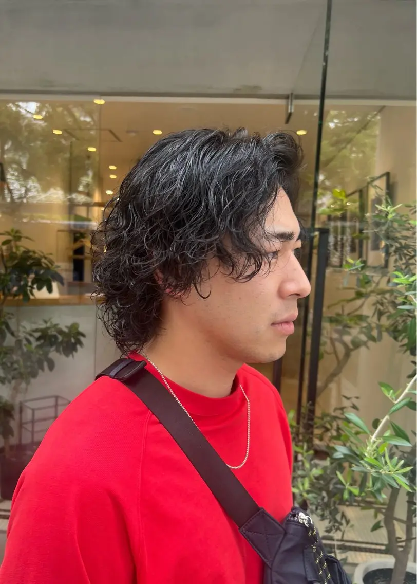 メンズ メンズパーマ 波巻きパーマ パーマ/名古屋パーマ / コデラ ナナホのヘアスタイル