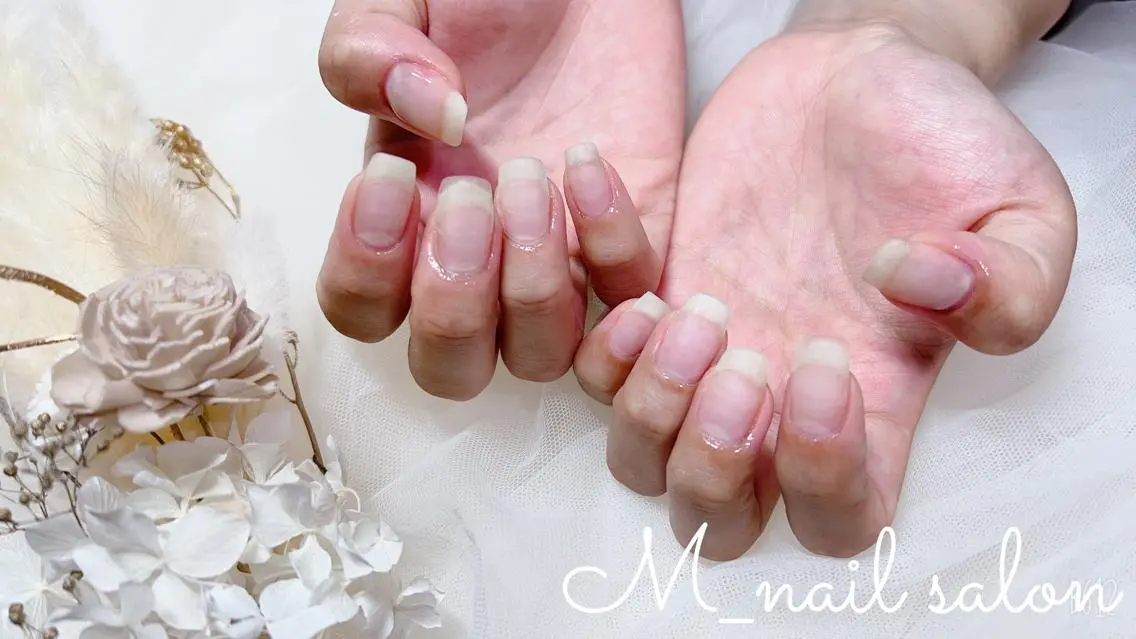 ネイル クリアネイル M_ nail salonのネイルデザイン