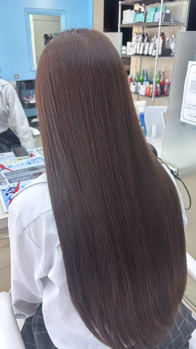 🌿7月平日限定🌿【前髪カット➕ダメージレスワンカラー➕ミルボン3stepトリートメント】の写真