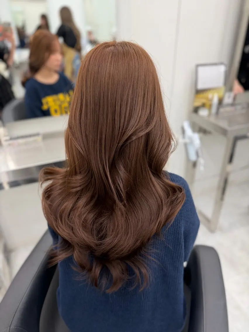 ロング カラー ヘアアレンジ カット ヘアカラー トリートメント 透明感カラー🎀艶髪 Anju/渋谷🎀のヘアスタイル