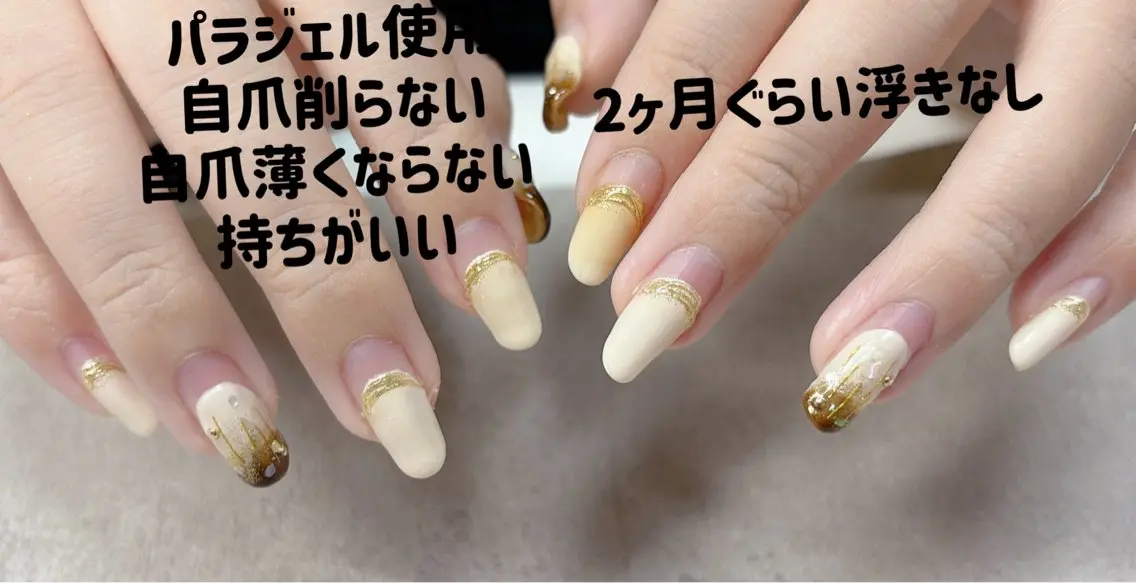 ネイル ジェルネイル パラジェル Nail •Head スパFortunaのネイルデザイン
