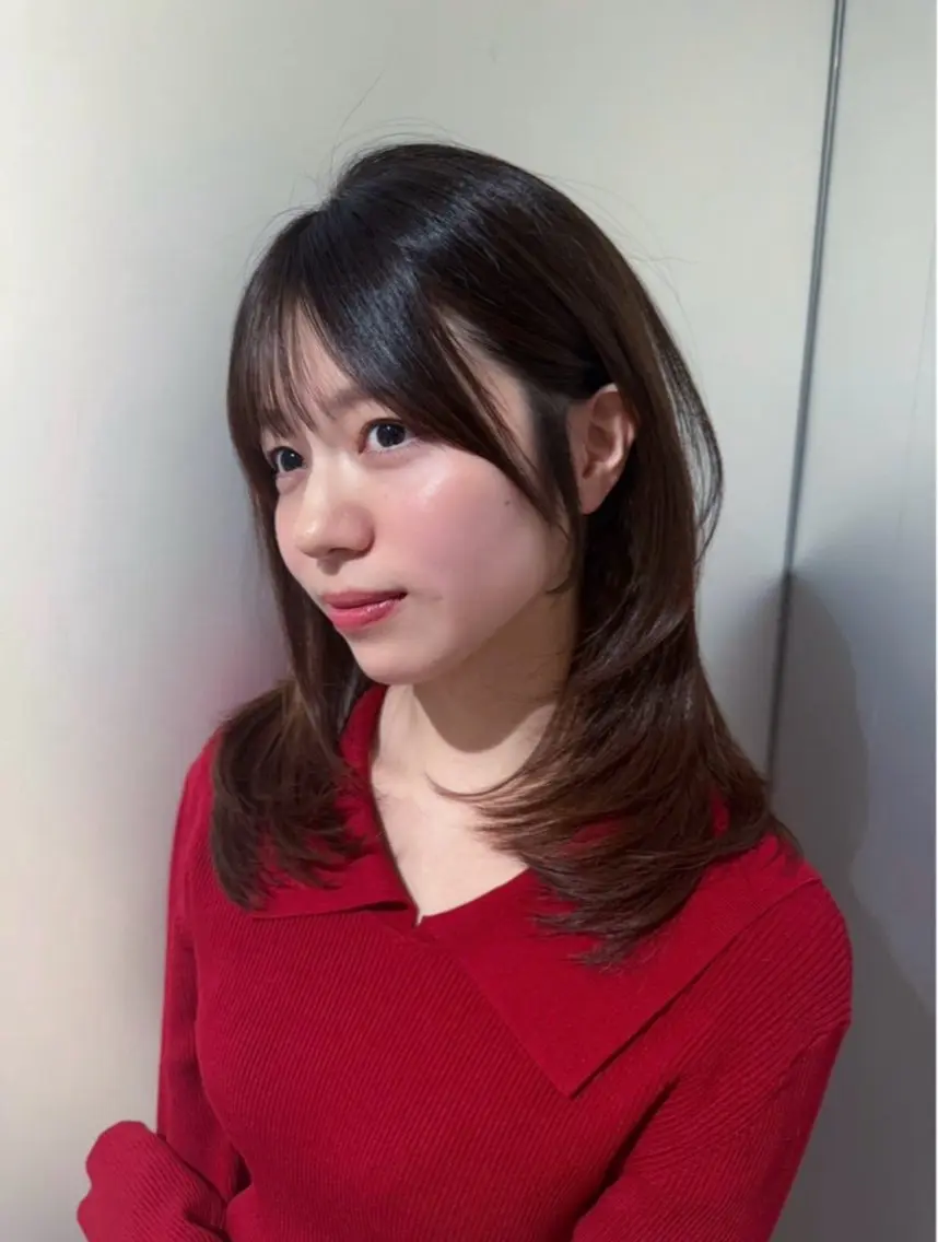 ロング カット パーマ エクステ× 前髪,顔周り そうまのヘアスタイル
