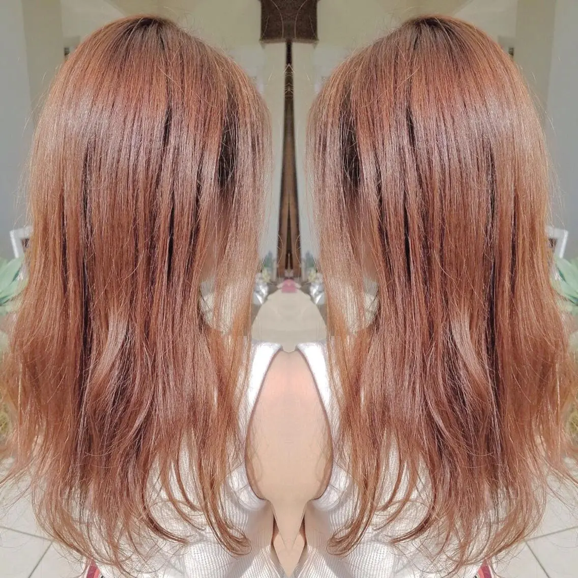 ミディアム カラー カット ヘアカラー grand juteのヘアスタイル