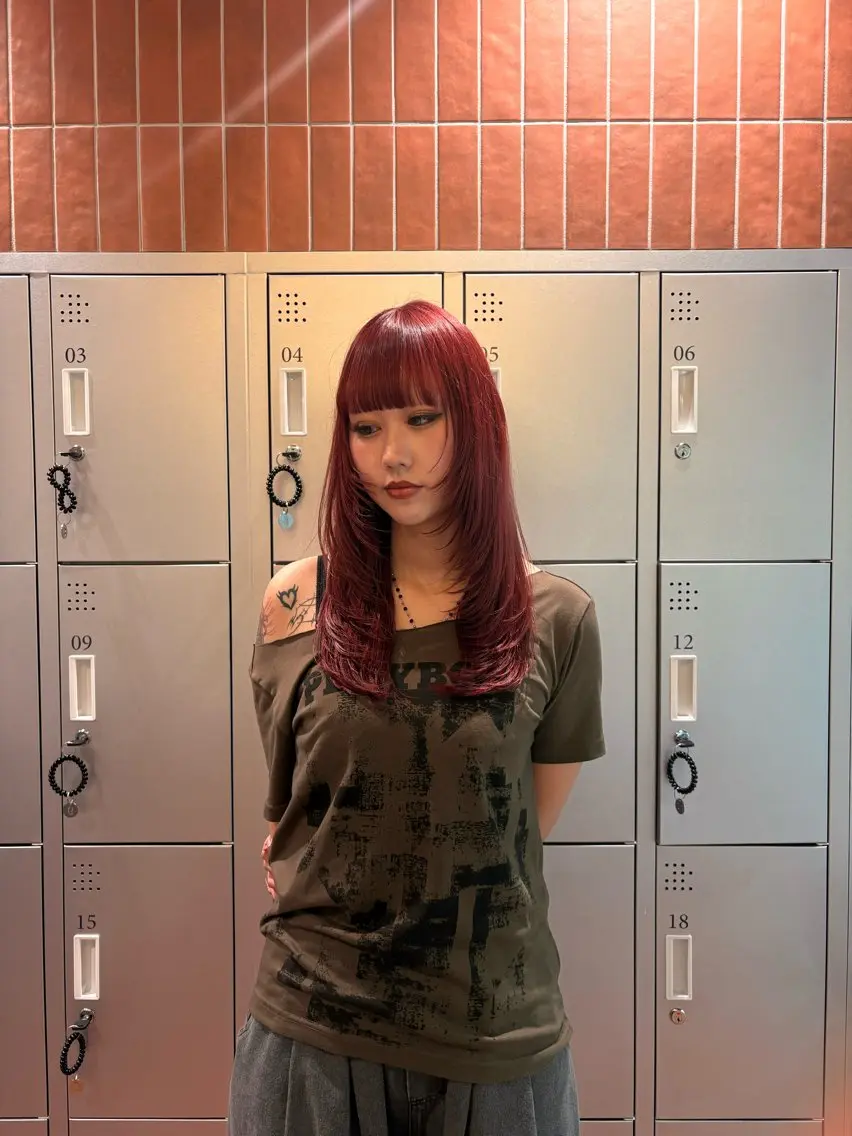 ロング カラー ブリーチ ケアブリーチ ダブルカラー ハイトーンカラー レイヤーカット カット ヘアカラー 海外カラー カット/anju🌺のヘアスタイル
