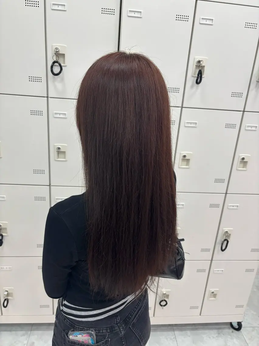 ロング カラー ブリーチ ブラウンカラー 透明感カラー 髪質改善 韓国風ヘア カット ヘアカラー 🦋Chisa/髪質 改善×カラー特化💎のヘアスタイル