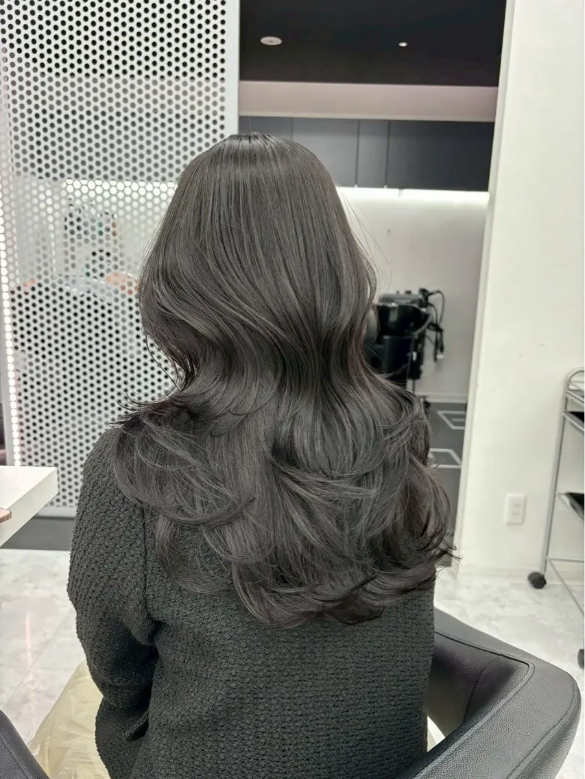 🥀上質カラーで上品ワンホンstyle🥀うる艶透明感ワンカラー+スタイリングの写真