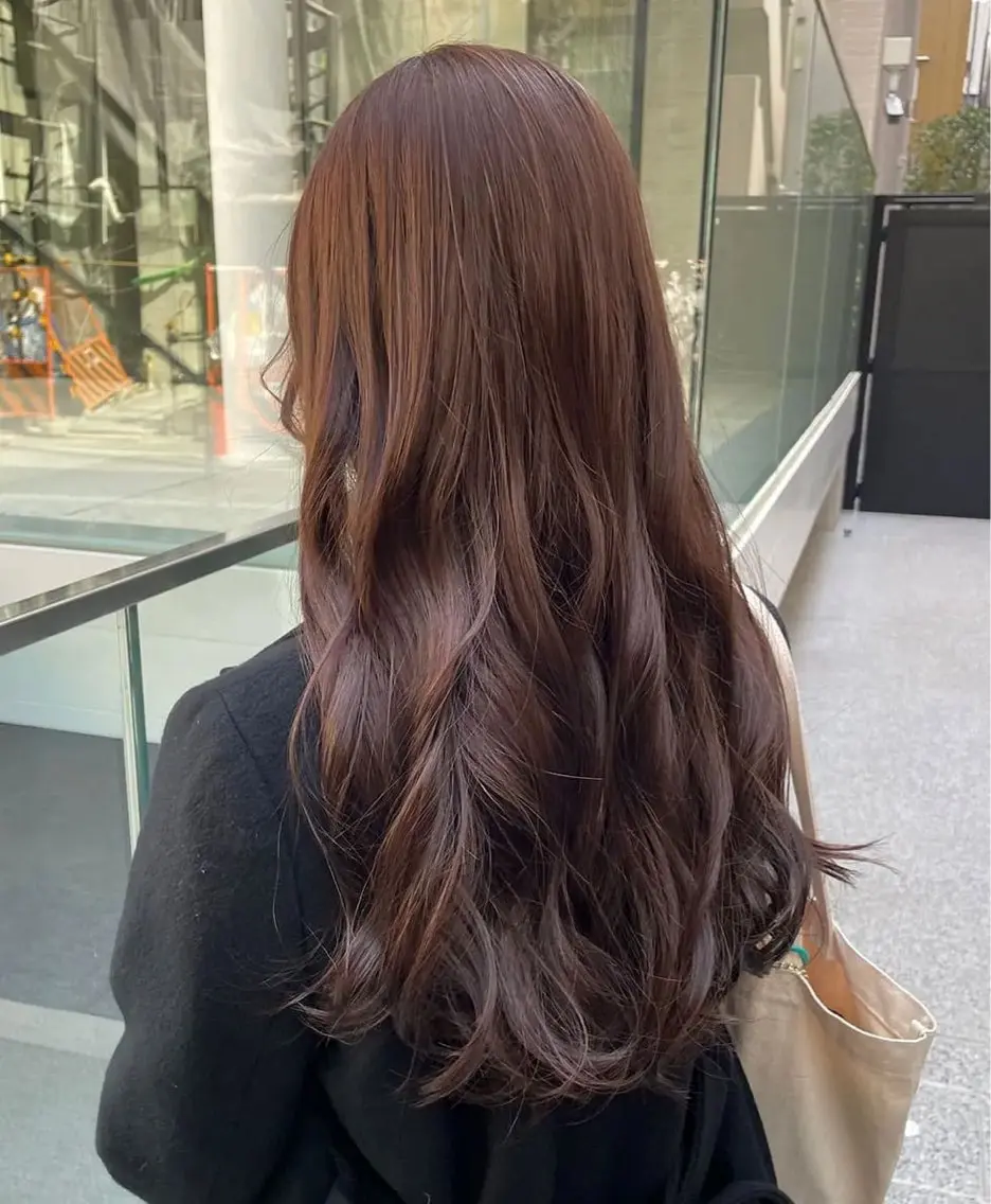 カラー 透明感カラー 田中 舞のヘアスタイル