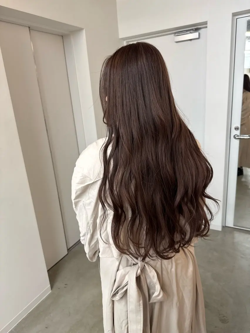 ロング カラー カット ヘアカラー トリートメント エクステモデル募集 💗大阪梅田/川上のヘアスタイル