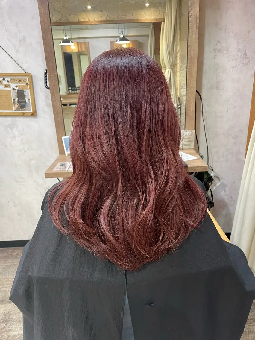 セミロング カラー 髪質改善カラー🫧 横浜/liberteのヘアスタイル