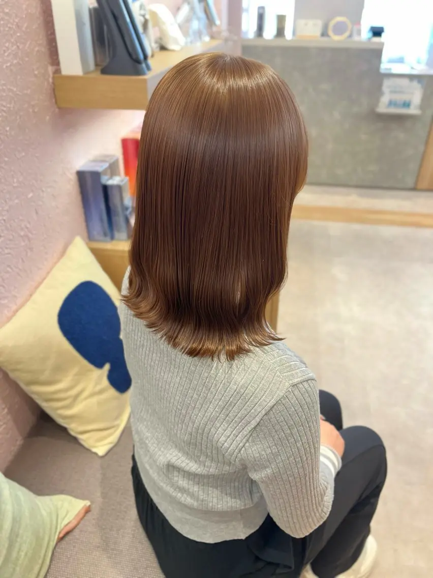 ミディアム カラー ヘアカラー merc.🐑🤍 山口夏希のヘアスタイル