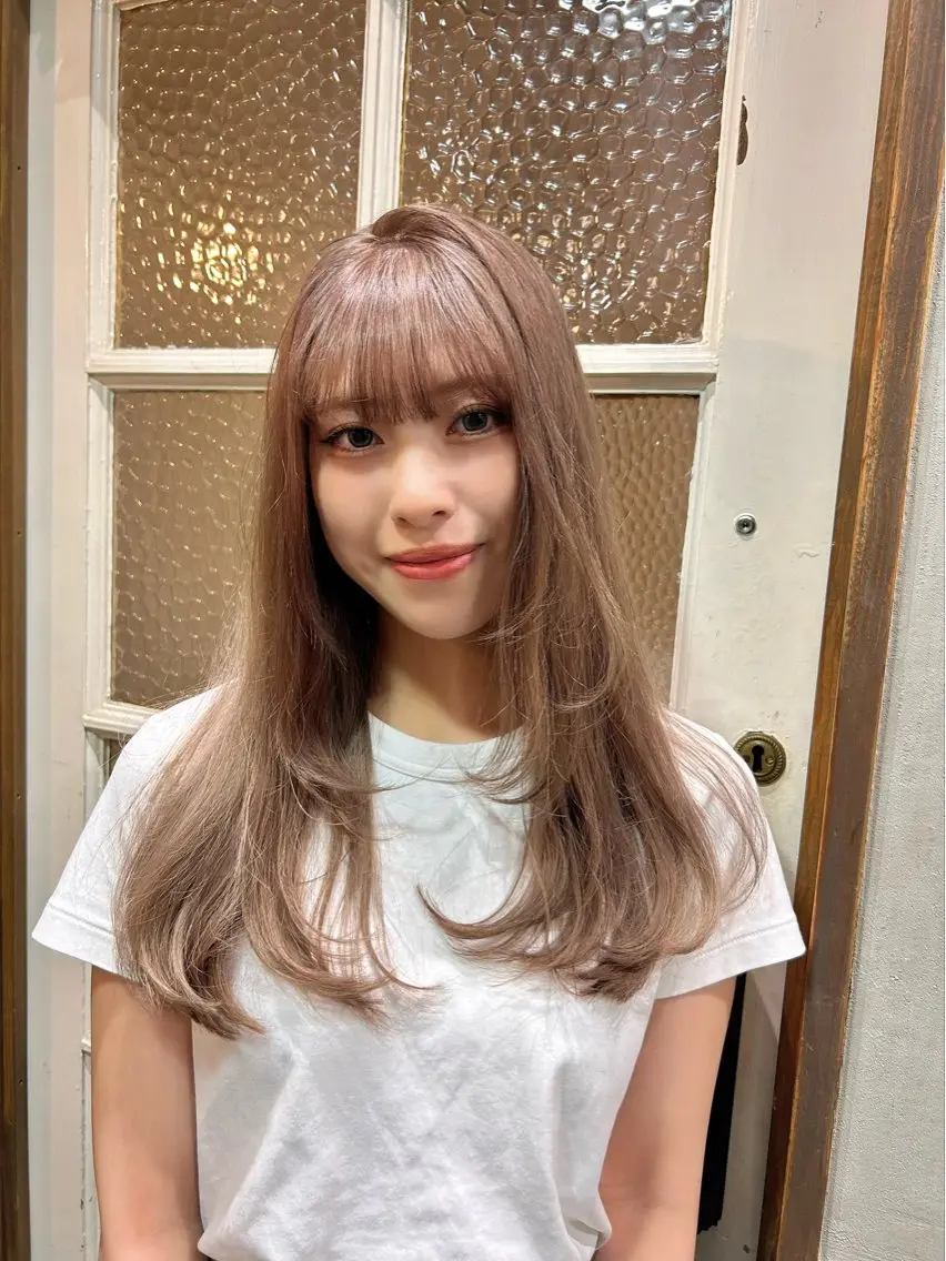 ロング カット ヘアカラー トリートメント ハイトーン/ブリーチ 🧁soraのヘアスタイル