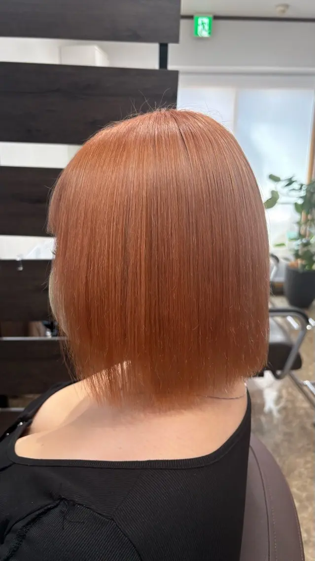 ショート カラー ブリーチ オレンジ ヘアカラー RYOTARO /フロレゾンのヘアスタイル