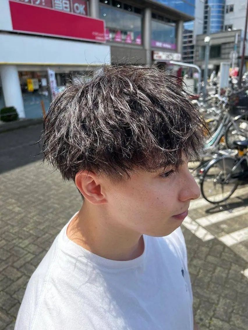 メンズ 🍓暖色艶髪カラー 桝崎🎀ིྀのヘアスタイル
