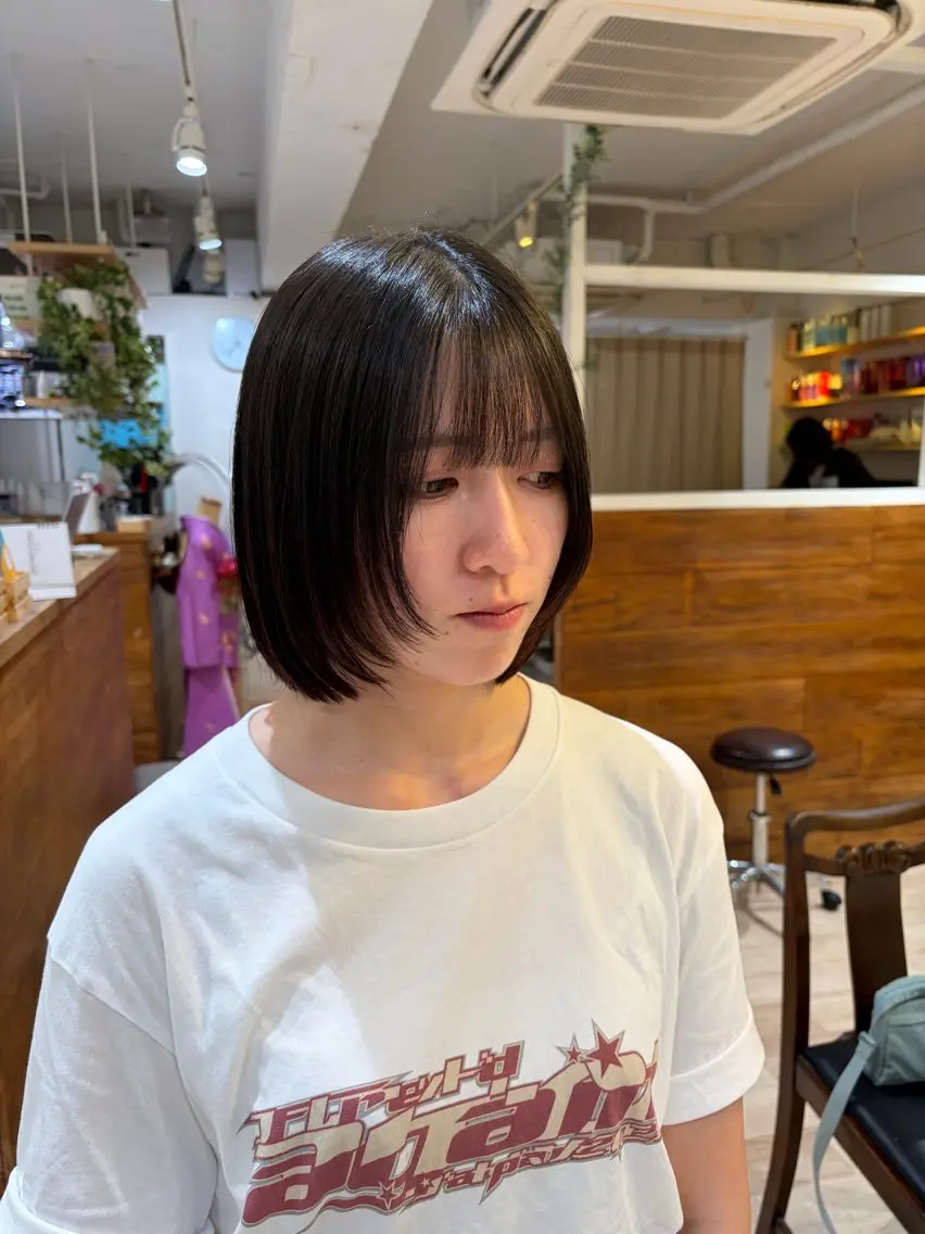 ミディアム カット カットパーマ/ レイヤー/ココミ🧚のヘアスタイル