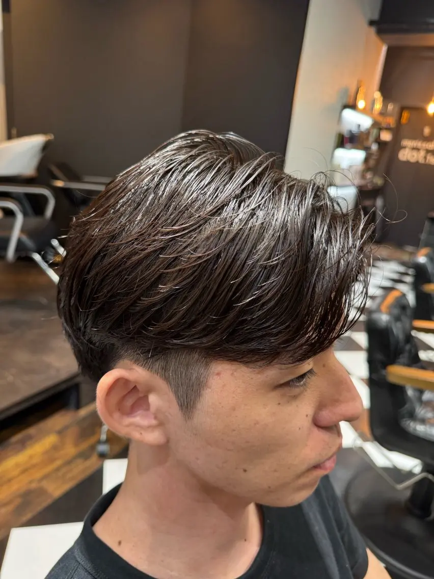 ショート カット パーマ トリートメント ヘアセット メンズ専門美容師店長 💈高橋和真💈のヘアスタイル