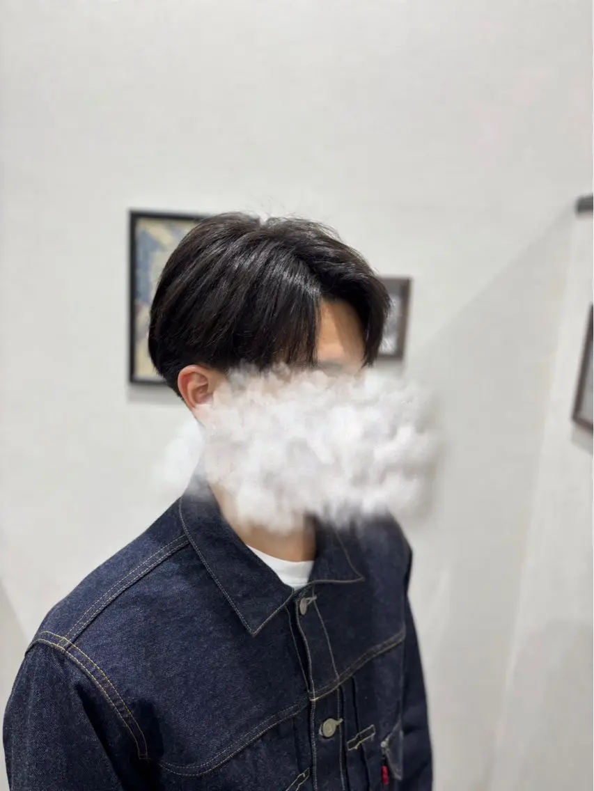 メンズ センターパート マッシュ そら୨୧˖men's /デザインカラーのヘアスタイル