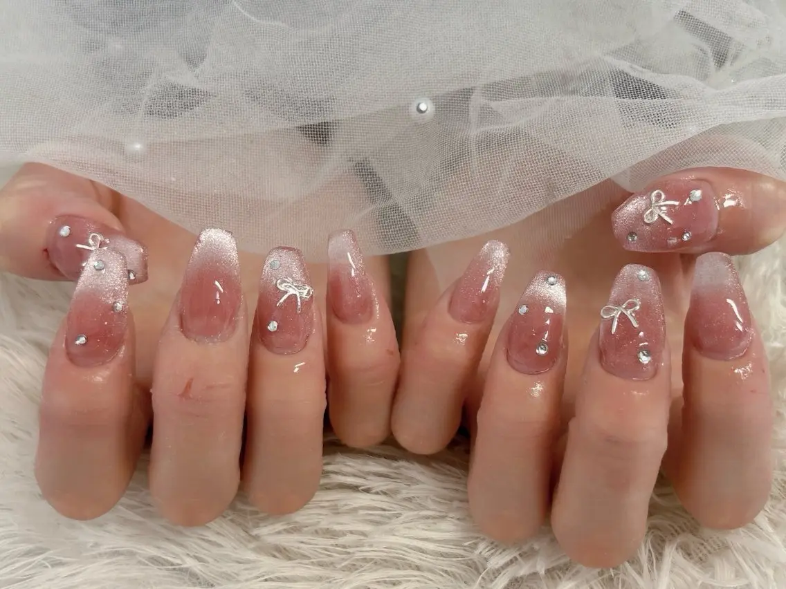 ネイル グラデーション マグネットネイル ハンドネイル nail salon はるりのネイルデザイン