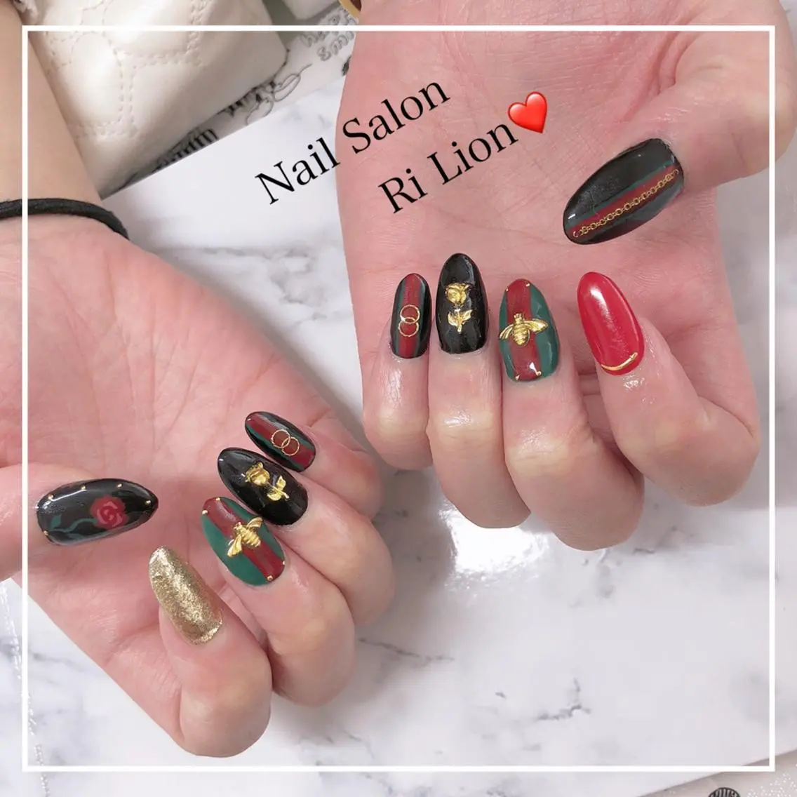 ネイル ハンドネイル RiLion💗 Risa🦋💜のネイルデザイン