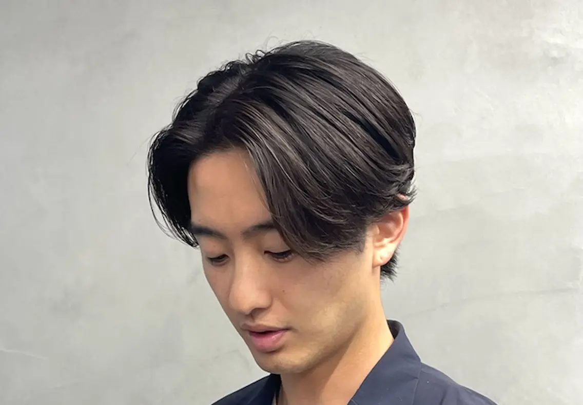 ミディアム パーマ ヘアアレンジ メンズ fifth 石川 凪のヘアスタイル