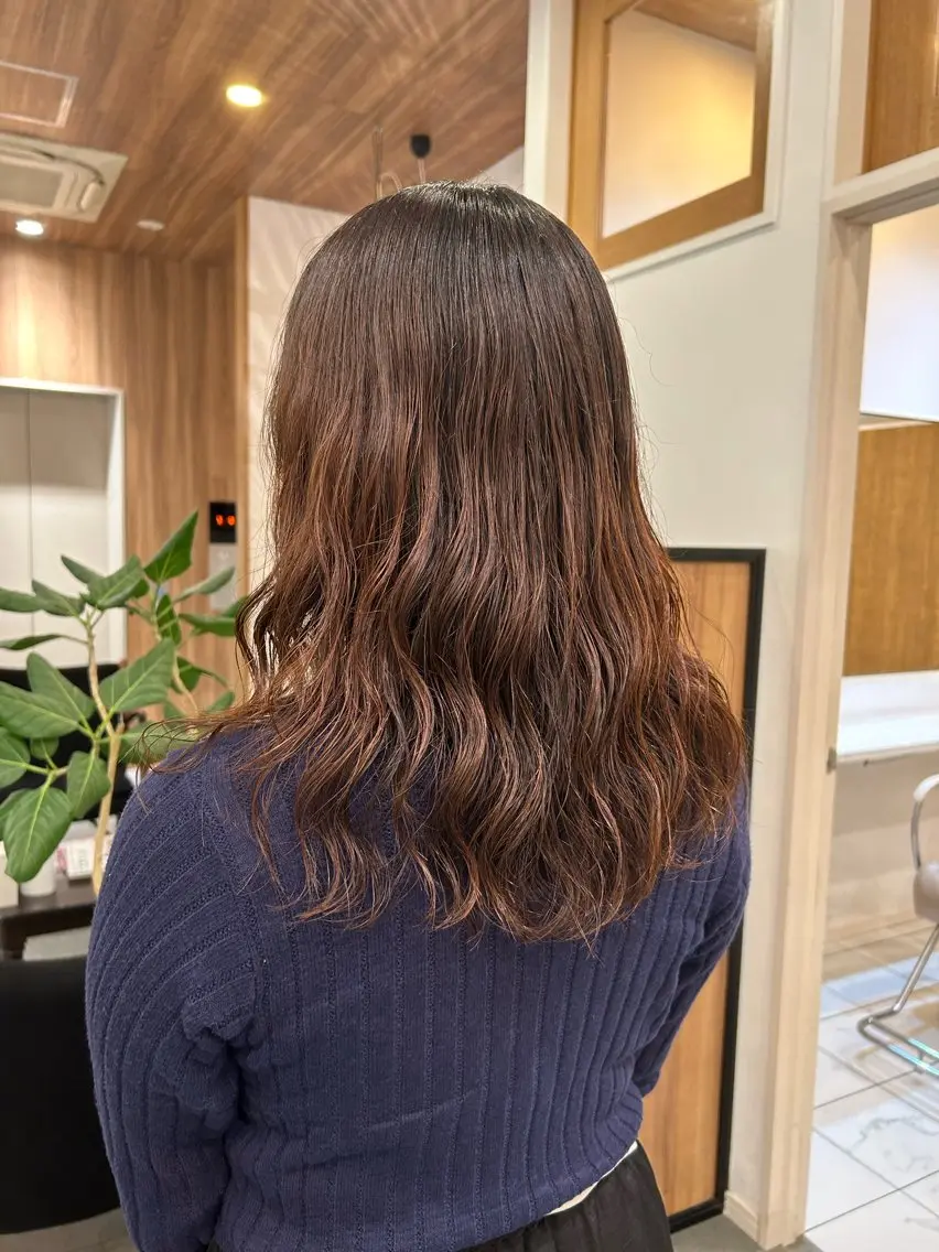 ミディアム パーマ 穂乃香 BEAUTRIUMのヘアスタイル