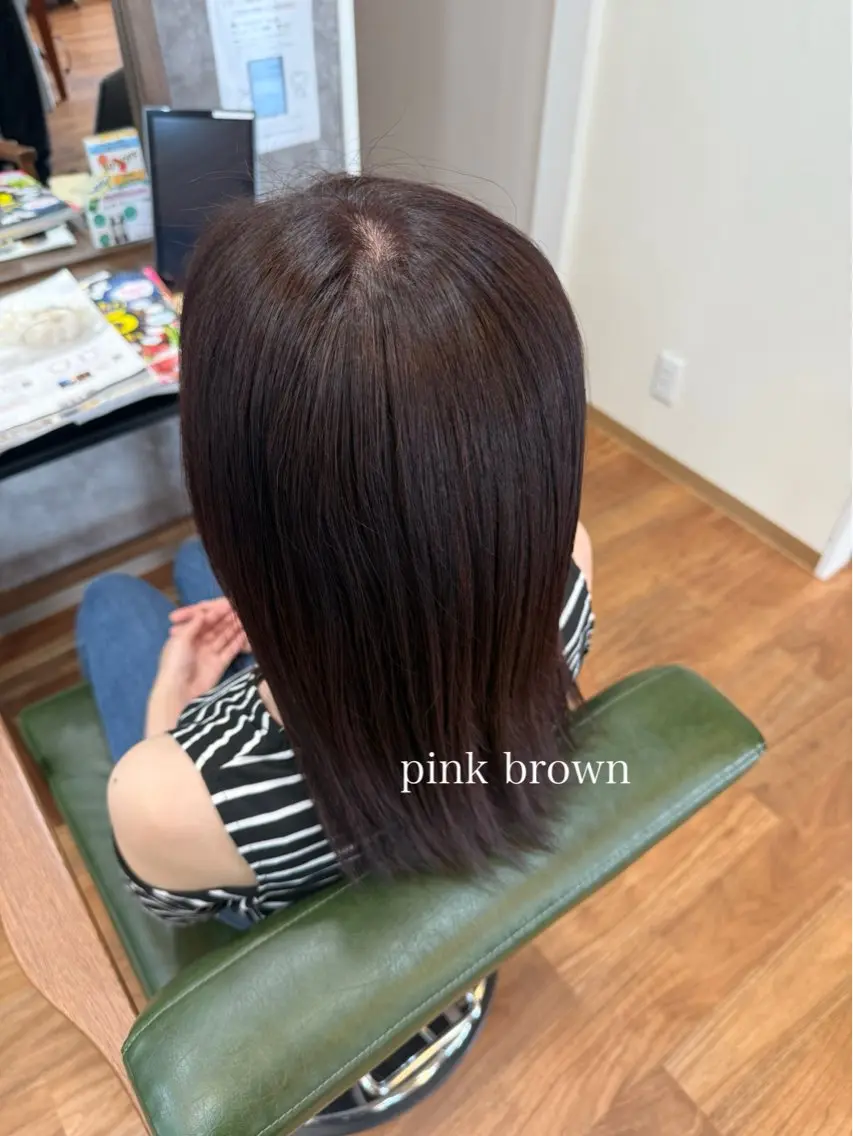 ロング カラー ブラウンカラー 透明感カラー ピンクカラー ピンクブラウン Amaris はらだのヘアスタイル