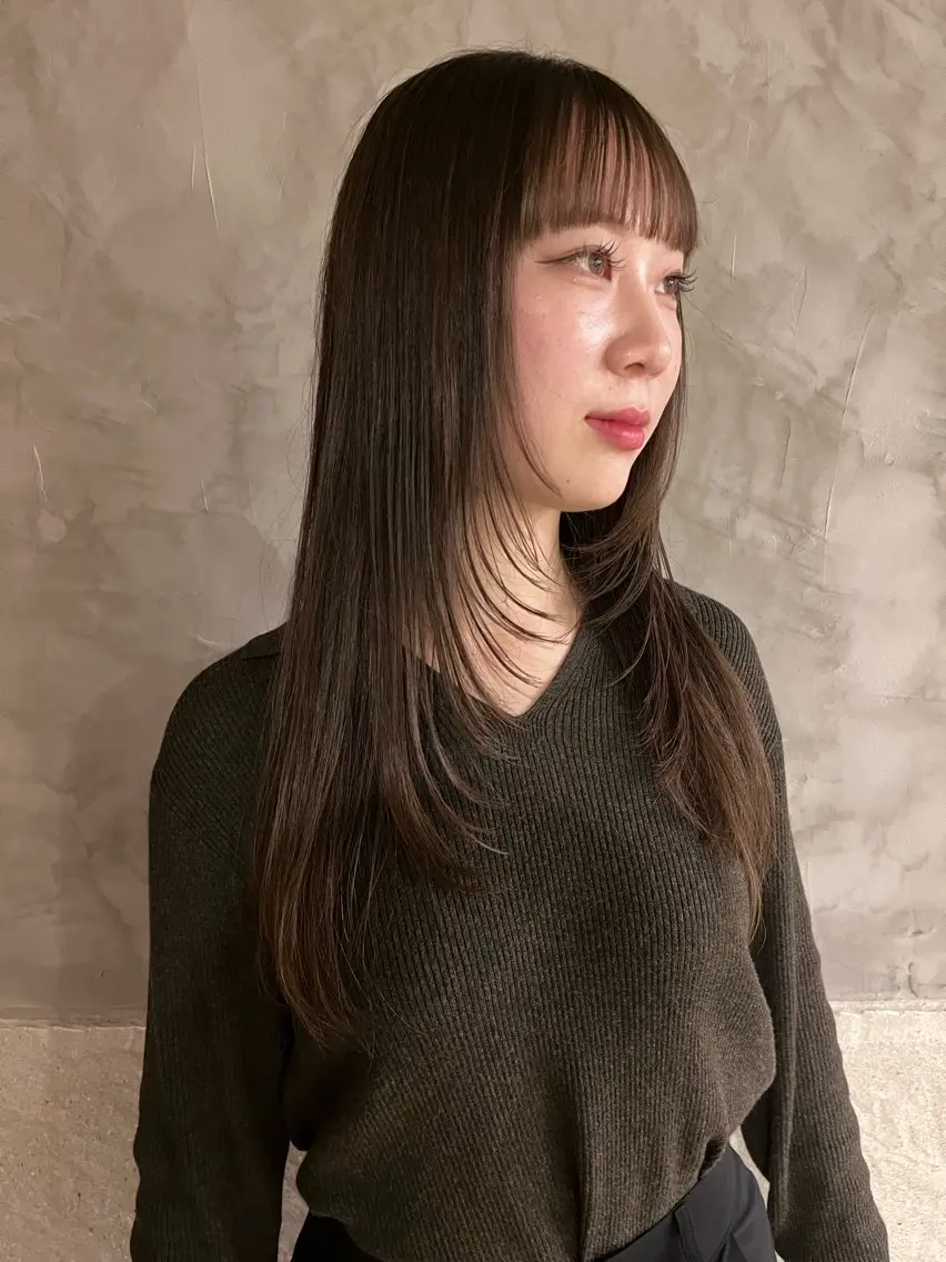 セミロング くるみ🩰/ボブ レイヤー/暖色カラーのヘアスタイル