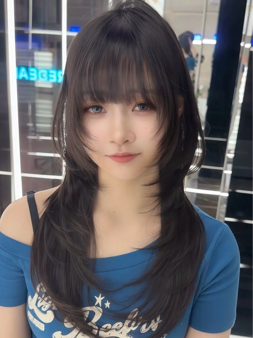 ロング ハイレイヤー レイヤーカット Rino/ハイトーン /ハイレイヤーカットのヘアスタイル