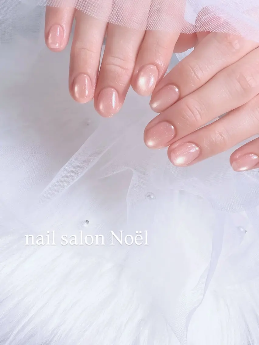 ネイル マグネットネイル マグネットワンカラー ワンカラーネイル nail salon Noël_赤磐のネイルデザイン