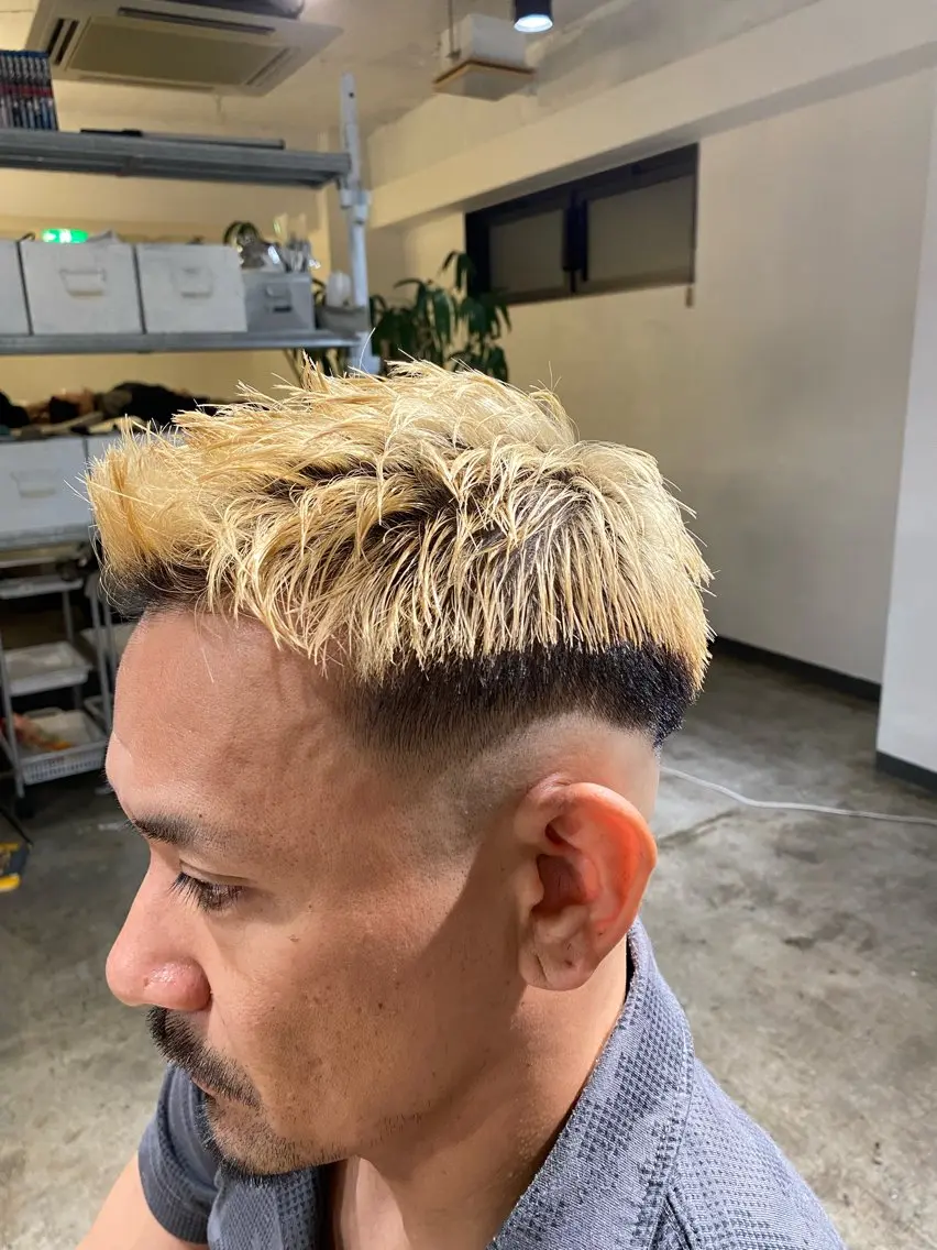 パーマ メンズ フェードカット メンズパーマ 特化/中川拓也のヘアスタイル