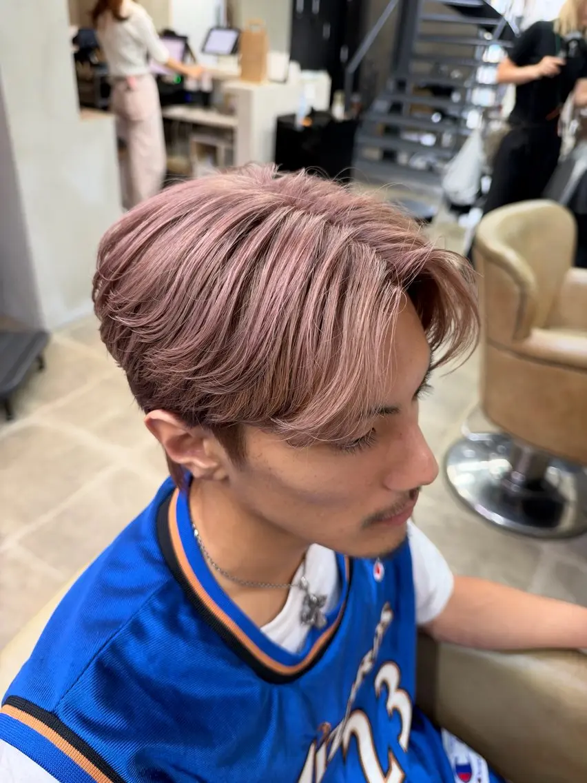 カラー ベージュカラー ピンクカラー ピンクベージュ Blast raiaのヘアスタイル