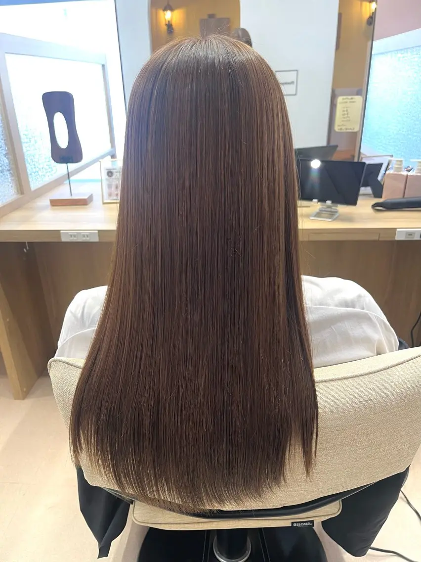 【髪質改善ストレート✨️】＋髪の中から変える水素トリートメント＋似合わせ調整カット✂️の写真