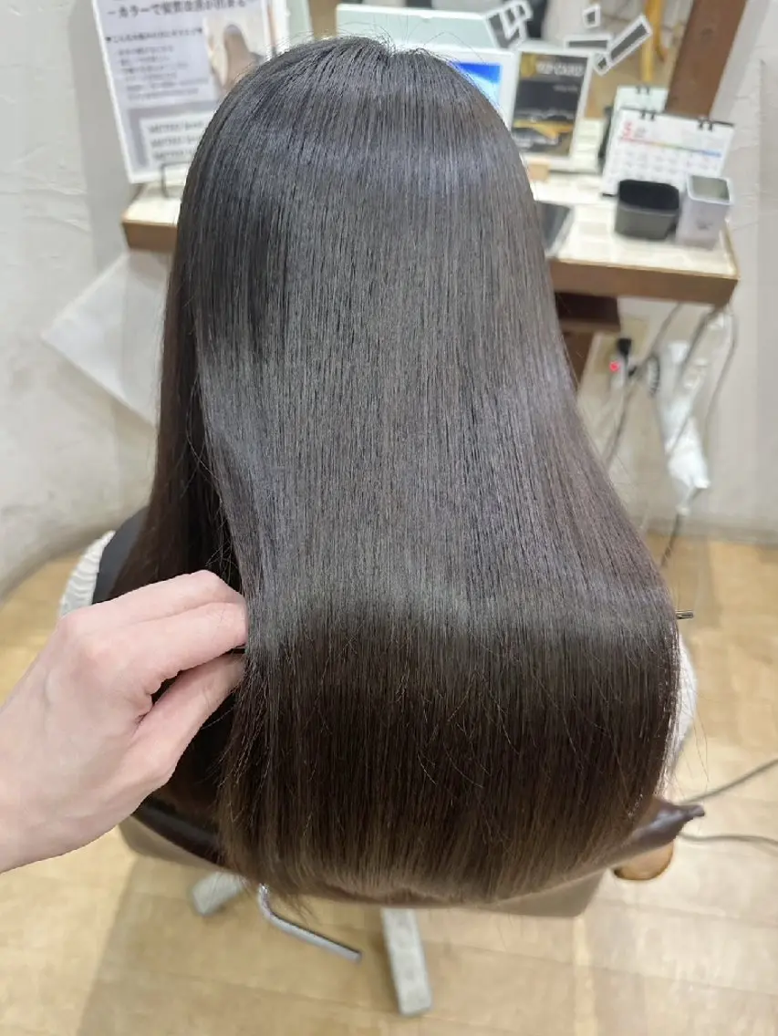 ロング カラー 縮毛矯正/ワンカラー モデル募集🫧田村のヘアスタイル