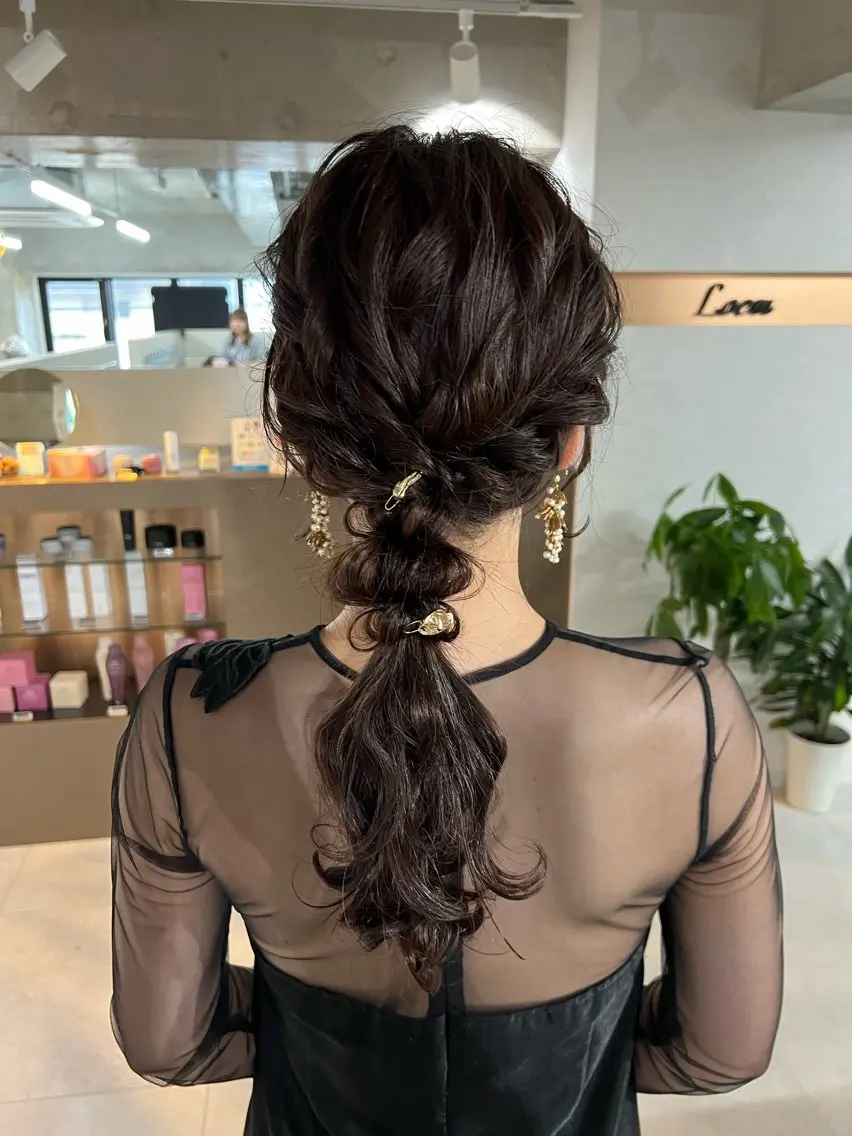 パーティーヘアアレンジ💙の写真