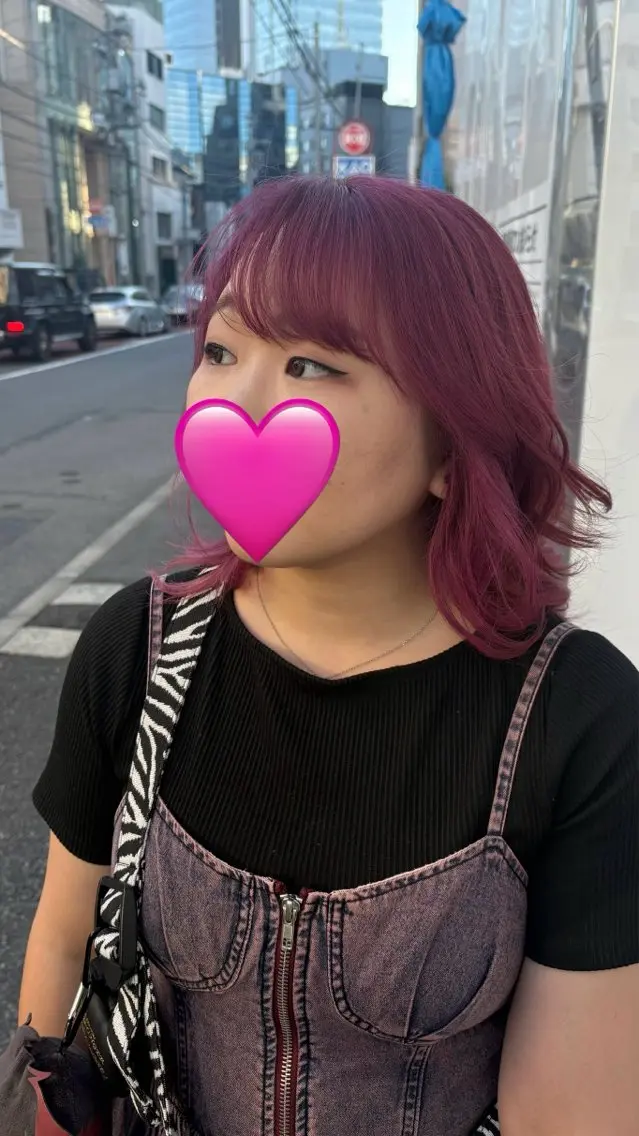 ミディアム カラー ブリーチ ピンクカラー 🌈原宿/推しカラー /マーコ🌈のヘアスタイル