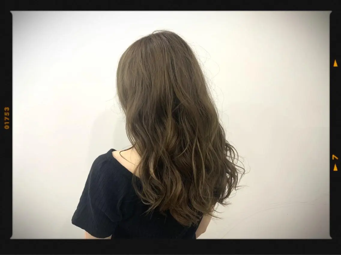 ロング カラー グレージュ ショート特化 💐川崎希💐のヘアスタイル