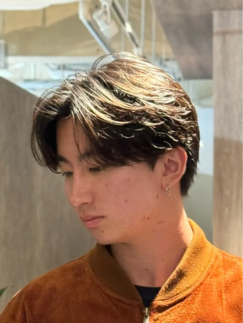 【当店人気No.1🥇】|minimo限定|メンズカット+フェザーパーマ+頭皮ケアマッサージの写真