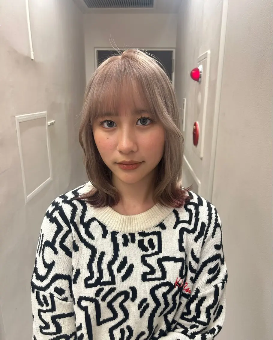 ミディアム 🐈‍⬛ブリーチ カラー特化🐈‍⬛彩のヘアスタイル