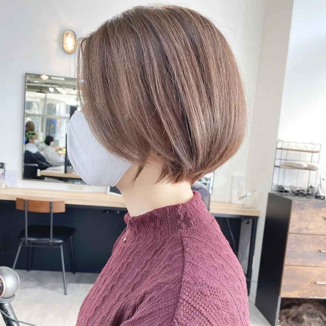 ショート カラー ヘアアレンジ 横浜縮毛矯正 ☆渋谷良太のヘアスタイル