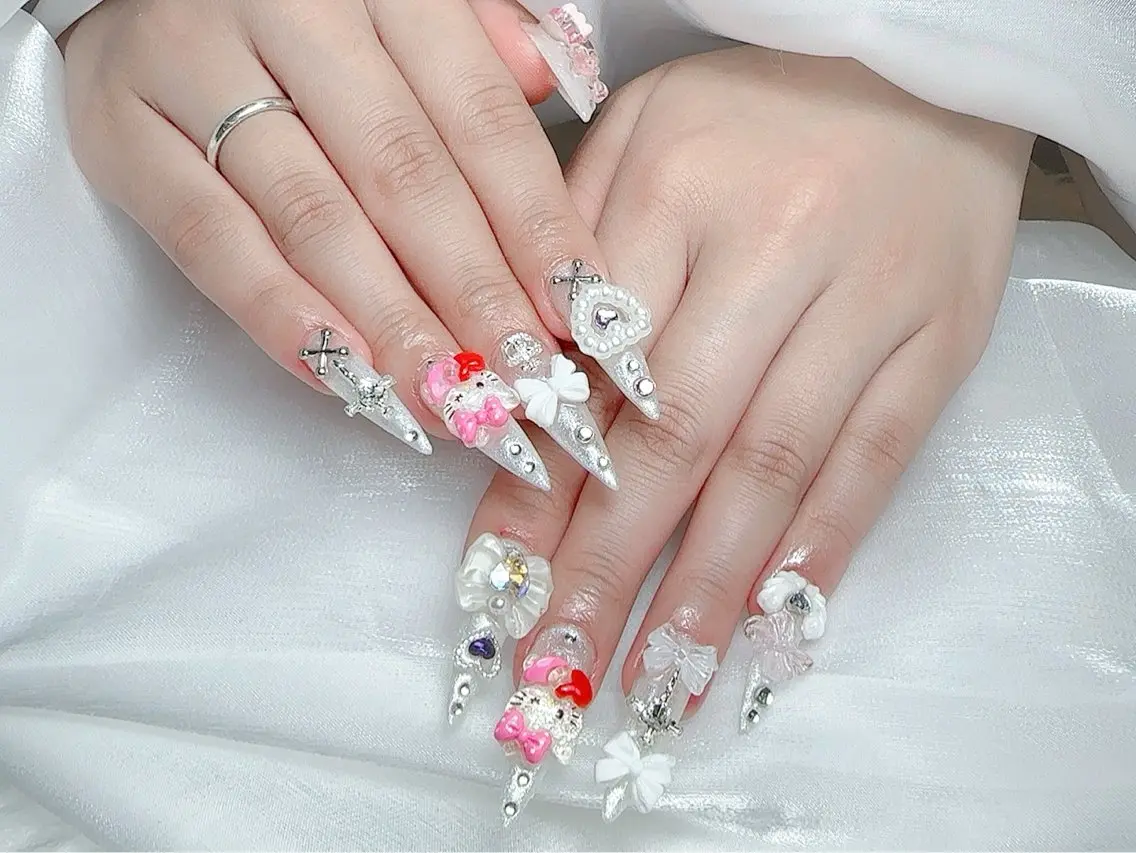 ネイル ハンドネイル M🌷nail 長さだし専門店のネイルデザイン