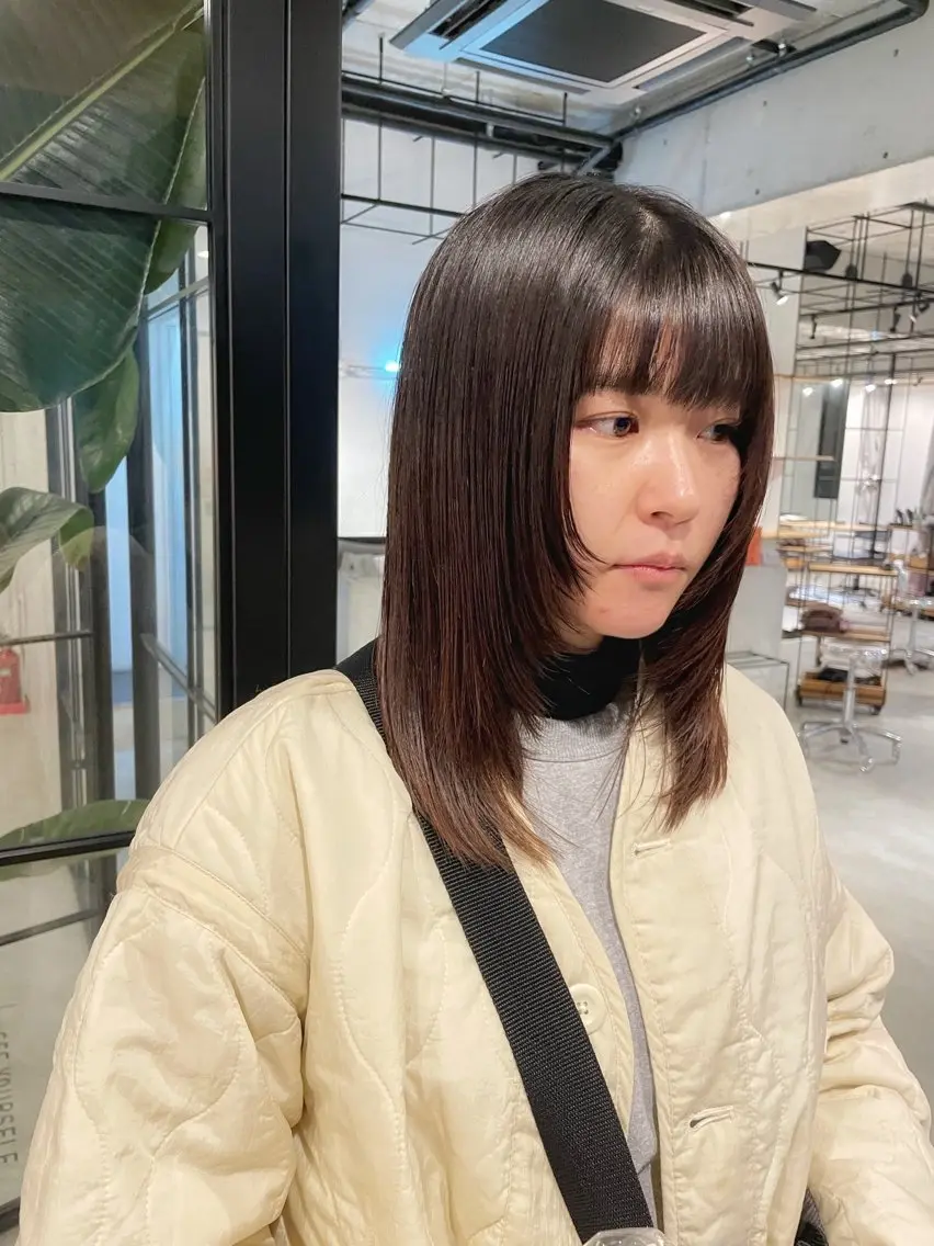 ミディアム カット トリートメント ベージュカラー/新潟 カラー特化/落合優吾のヘアスタイル