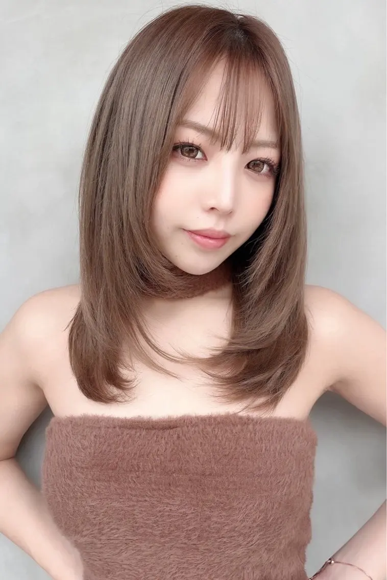 ミディアム 加藤 拓哉のヘアスタイル