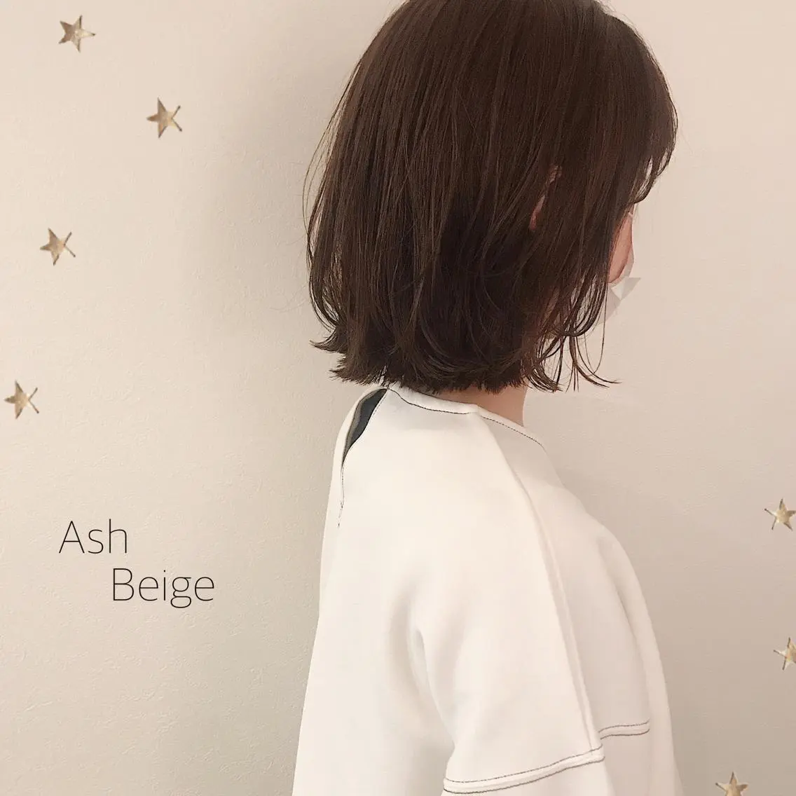 ミディアム カラー カット ヘアカラー 市川 千夏のヘアスタイル
