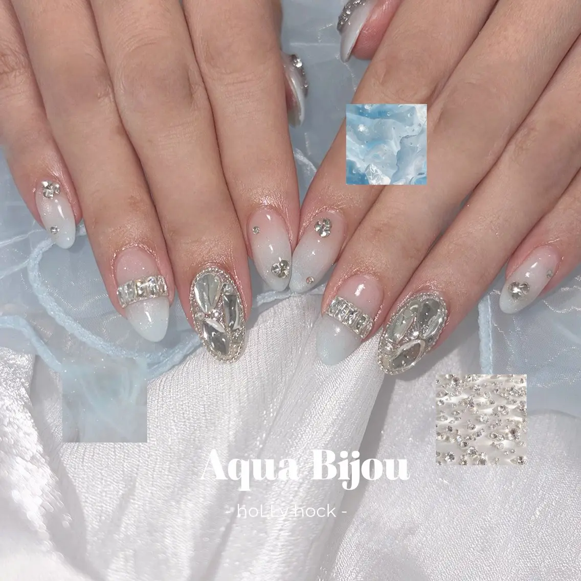ネイル 持ち込み 夏ネイル ハンドネイル hoLLy hock ┊︎唐人町♡のネイルデザイン