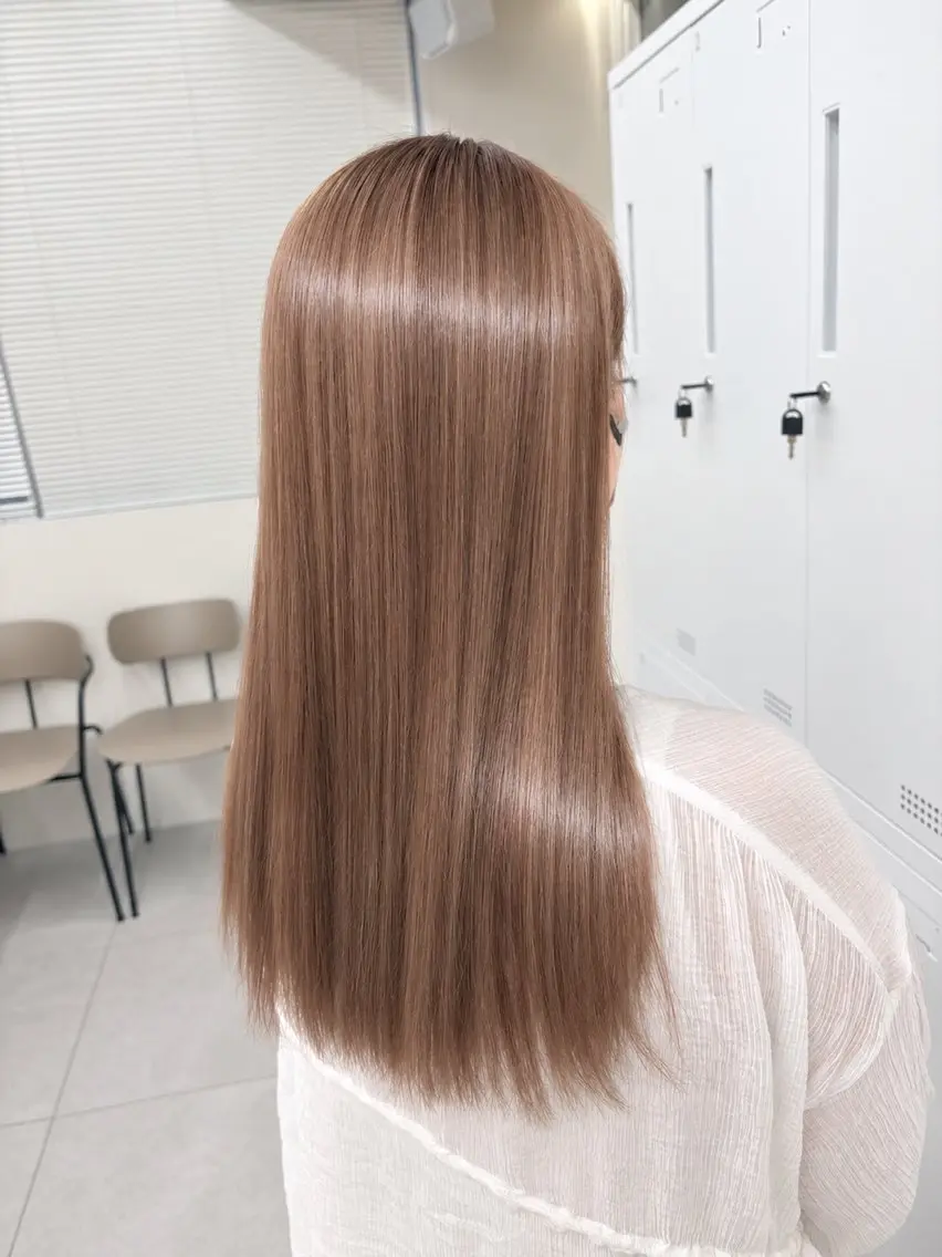 セミロング ブリーチカラー/メン ズカットmaiのヘアスタイル
