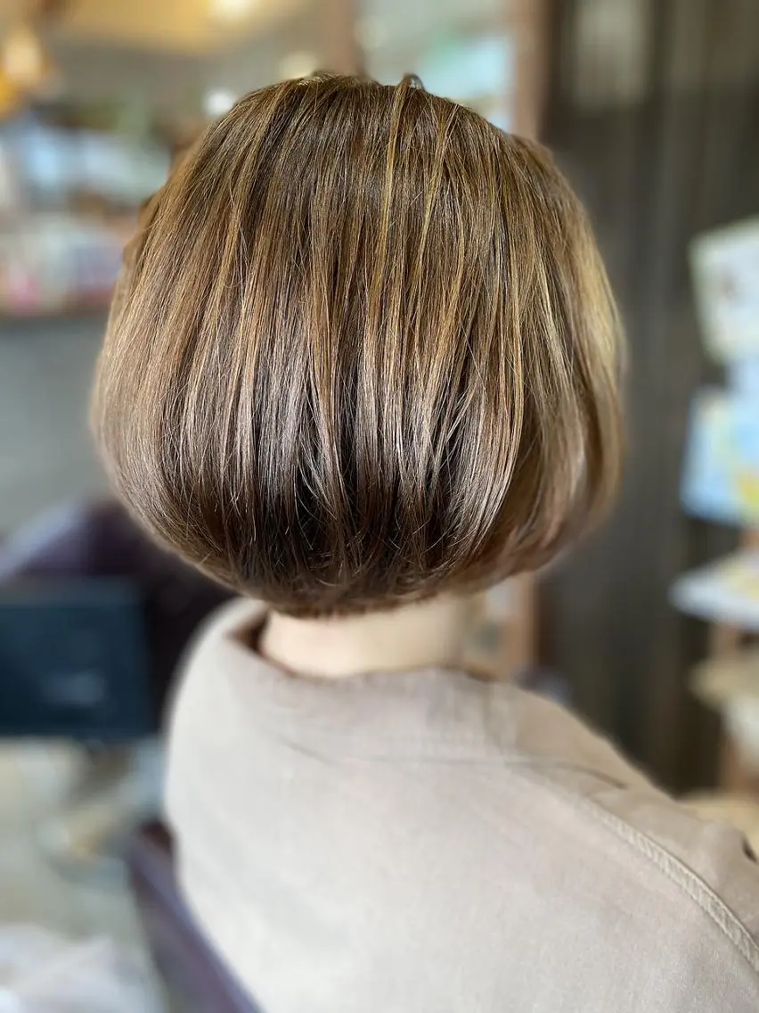 【新規限定/学割U−24】🌷カット+艶カラー+水トリートメント🌷 (土日・祝日+550)の写真